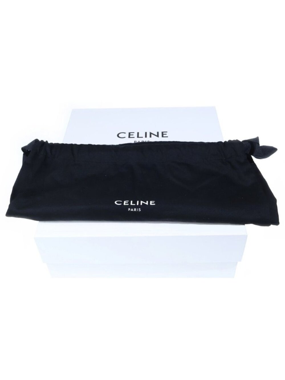 Celine Triomphe Huntington Suede Lace Up Low Cut Sneakers Black - Picture 6 of 6